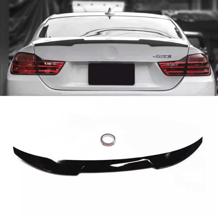 Juodas, blizgus "M4" stiliaus spoileris skirtas BMW F32 - Image 1