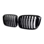 Juodos, blizgios, viengubos grotelės skirtos BMW G01, G02 - Image 3