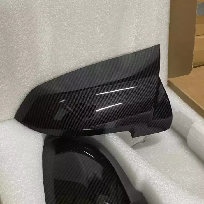 Karbono išvaizdos veidrodelių dangteliai skirti BMW F10, F11, F07, F06, F12, F16, F01, F02 LCI - Image 3