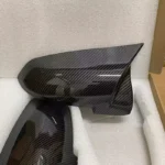 Karbono išvaizdos veidrodelių dangteliai skirti BMW F10, F11, F07, F06, F12, F16, F01, F02 LCI - Image 5