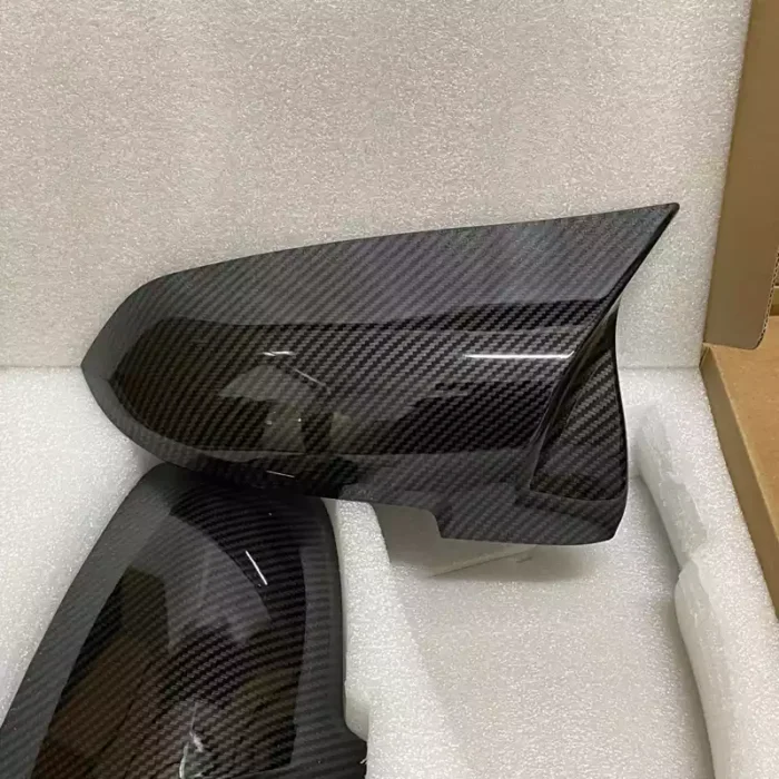Karbono išvaizdos veidrodelių dangteliai skirti BMW F10, F11, F07, F06, F12, F16, F01, F02 LCI - Image 5