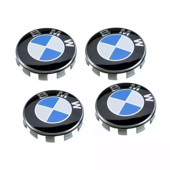 Balta-mėlyna ratlankių dangteliai 56mm skirti BMW - Image 1