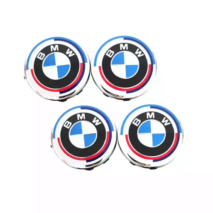 "50th" stiliaus ratlankių dangteliai 68mm skirti BMW - Image 1