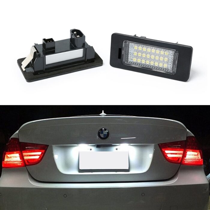 LED numerių apšvietimas skirtas BMW E87, E90, F30, E39, E60, F10, E70 - Image 1
