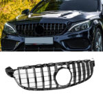 Juodos, blizgios grotelės skitos Mercedes-Benz W205 (14-18)