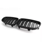 Juodos, matinės, dvigubos grotelės skirtos BMW E81, E82, E87, E88 (2007-2011) - Image 4