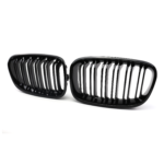 Juodos, blizgios, dvigubos grotelės skirtos BMW F20, F21 PRE-LCI (2011-2015) - Image 3