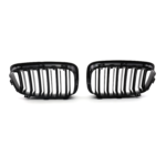 Juodos, blizgios, dvigubos grotelės skirtos BMW F20, F21 PRE-LCI (2011-2015) - Image 4