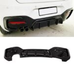 Juodas, blizgus (2x0) galinio buferio difuzorius skirtas BMW F20, F21 LCI (2015-2019)