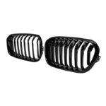 Juodos, blizgios, viengubos grotelės skirtos BMW F20, F21 (2015-2019) - Image 2