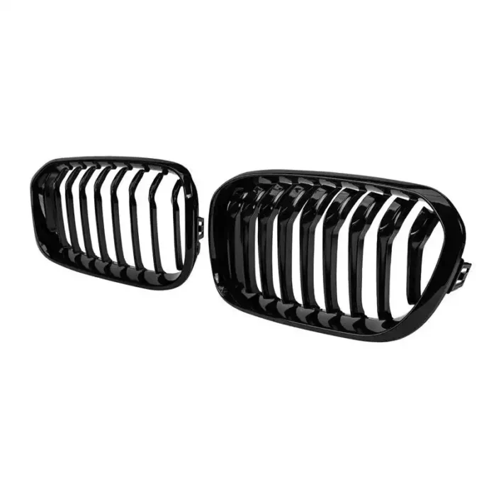 Juodos, blizgios, viengubos grotelės skirtos BMW F20, F21 (2015-2019) - Image 2