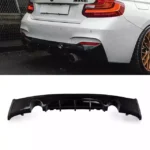 Juodas, blizgus (1x1) galinio buferio difuzorius skirtas BMW F22, F23