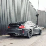 Juodas, blizgus, galinio buferio difuzorius skirtas BMW F87 M2 - Image 4