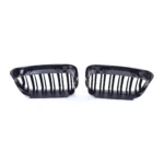 Juodos, blizgios, dvigubos grotelės skirtos BMW E46 PRE-LCI (1998-2001) - Image 2