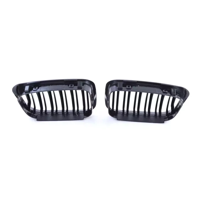 Juodos, blizgios, dvigubos grotelės skirtos BMW E46 PRE-LCI (1998-2001) - Image 2