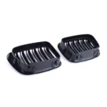 Juodos, blizgios, dvigubos grotelės skirtos BMW E46 PRE-LCI (1998-2001) - Image 3