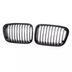 Juodos, blizgios, viengubos grotelės skirtos BMW E46 (1998-2001)