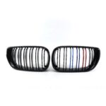 Juodos, blizgios, dvigubos "3M" stiliaus grotelės skirtos BMW E46 (2001-2005) - Image 2