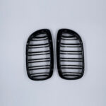 Juodos, blizgios, dvigubos grotelės skirtos BMW E46 LCI (2003-2005) - Image 4