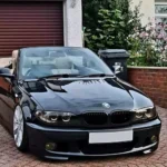 Juodos, blizgios, viengubos grotelės skirtos BMW E46 coupe/cabrio (2003-2005) - Image 2