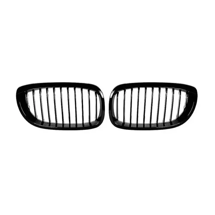 Juodos, blizgios, viengubos grotelės skirtos BMW E46 coupe/cabrio (2003-2005) - Image 1