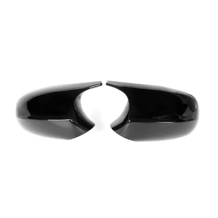 Juodi, blizgūs veidrodelių dangteliai skirti BMW E90, E91, E92, E93, E82, E88, E87 PRE-LCI - Image 3