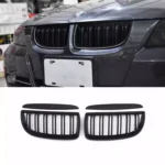 Juodos, matinės, dvigubos grotelės skirtos BMW E90, E91 (2008-2011)