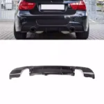 Juodas, blizgus (1x1) galinio buferio difuzorius skirtas BMW E90, E91