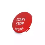 Raudonas matinis start-stop mygtuko dangtelis skirtas BMW E serijos modeliams - Image 2