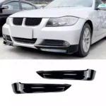 Juodi, blizgūs priekinio buferio spoileriai skirti BMW E90, E91 (2005-2008)