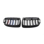 Juodos, blizgios, dvigubos grotelės "3M" stiliaus skirtos BMW E90, E91 (2005-2008) - Image 3
