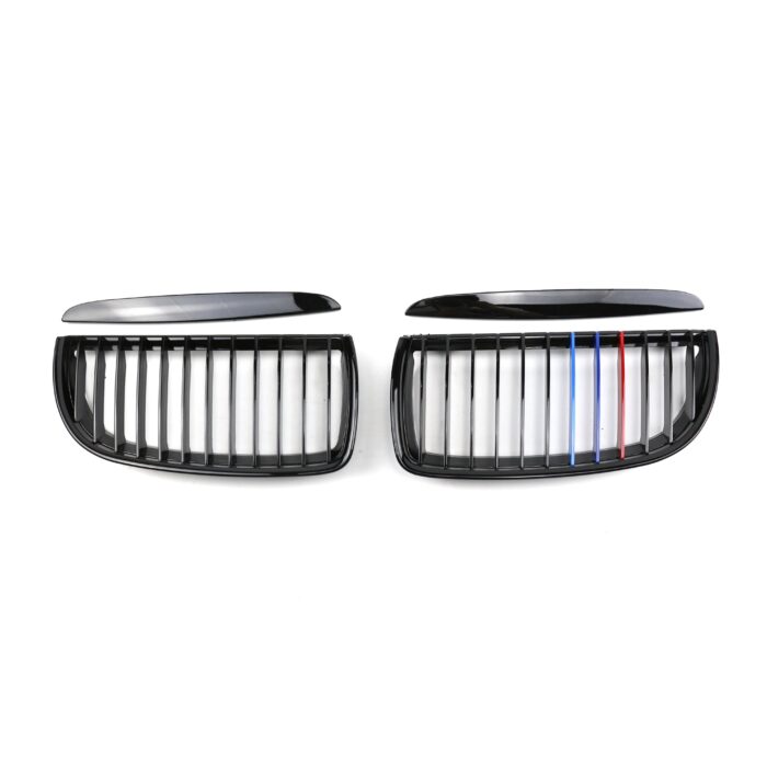 Juodos, blizgios, viengubos "3M" stiliaus grotelės skirtos BMW E90, E91 (2005-2008) - Image 2