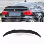 Juodas, blizgus PSM stiliaus spoileris skirtas BMW E90