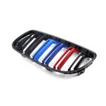 Juodos, blizgios, dvigubos "3M" stiliaus grotelės skirtos BMW E90, E91 (2008-2012) - Image 3