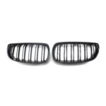 Juodos, blizgios, dvigubos grotelės skirtos BMW E92, E93 PRE-LCI (2006-2010) - Image 2