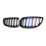 Juodos, blizgios, dvigubos "3M" stiliaus grotelės skirtos BMW E92, E93 (2006-2010)