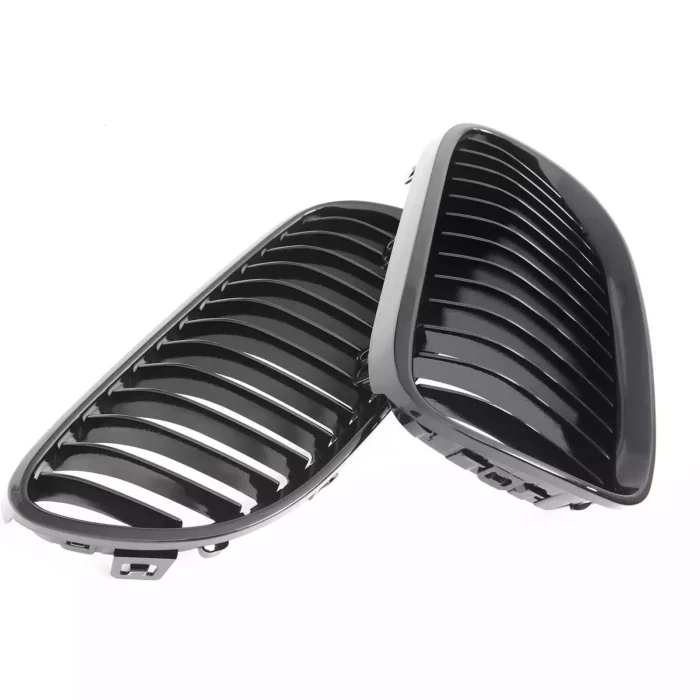 Juodos, blizgios, viengubos grotelės skirtos BMW E92, E93 (2006-2010) - Image 3