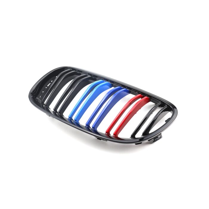 Juodos, blizgios, dvigubos grotelės skirtos BMW E92, E93 (2010-2013) - Image 4