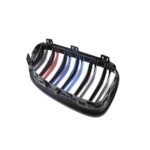 Juodos, blizgios, dvigubos grotelės skirtos BMW E92, E93 (2010-2013) - Image 5