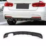 Karbono išvaizdos (2x0) galinio buferio difuzorius skirtas BMW F30, F31