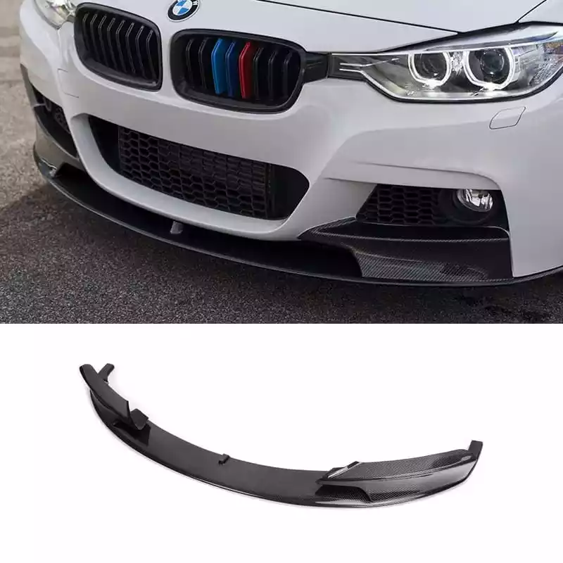 Karbono išvaizdos priekinis pažeminimas skirtas BMW F30, F31