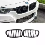 Juodos, blizgios, viengubos grotelės skirtos BMW F30, F31