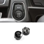 Juodas blizgus start-stop mygtuko dangtelis skirtas BMW F serijos modeliams