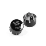 Juodas blizgus start-stop mygtuko dangtelis skirtas BMW F serijos modeliams - Image 2