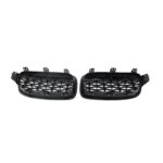 Juodos, blizgios "diamond" stiliaus grotelės skirtos BMW F30, F31 - Image 3