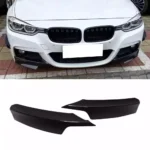 Juodi, blizgūs priekinio buferio spoileriai skirti BMW F30, F31