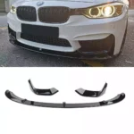 Juodas, blizgus priekinis pažeminimas M3 look buferiui, skirtas BMW F30, F31