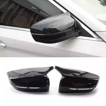 Juodi, blizgūs veidrodelių dangteliai skirti BMW G30, G31, G11, G12, G32