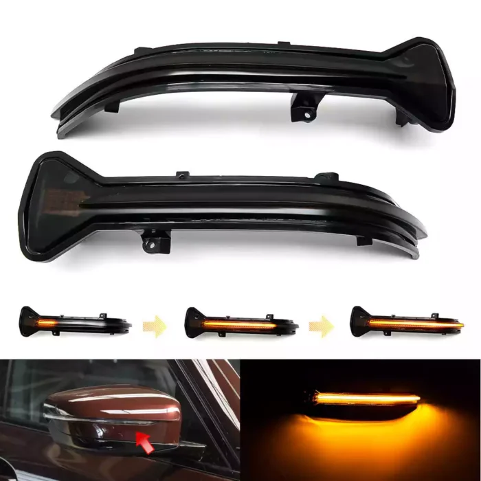 Tamsinti dinaminiai veidrodėlių posūkiai skirti BMW G30, G32, G11, G14 - Image 1