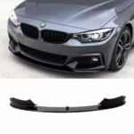 Juodas, blizgus priekinis pažeminimas skirtas BMW F32, F33, F36